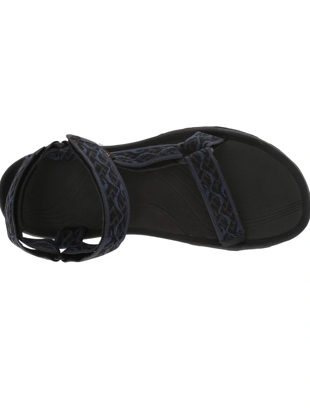 Teva Men's Hurricane 4 Sandals Strappy Outdoor Sandals in Navy/Black Wavy Trail